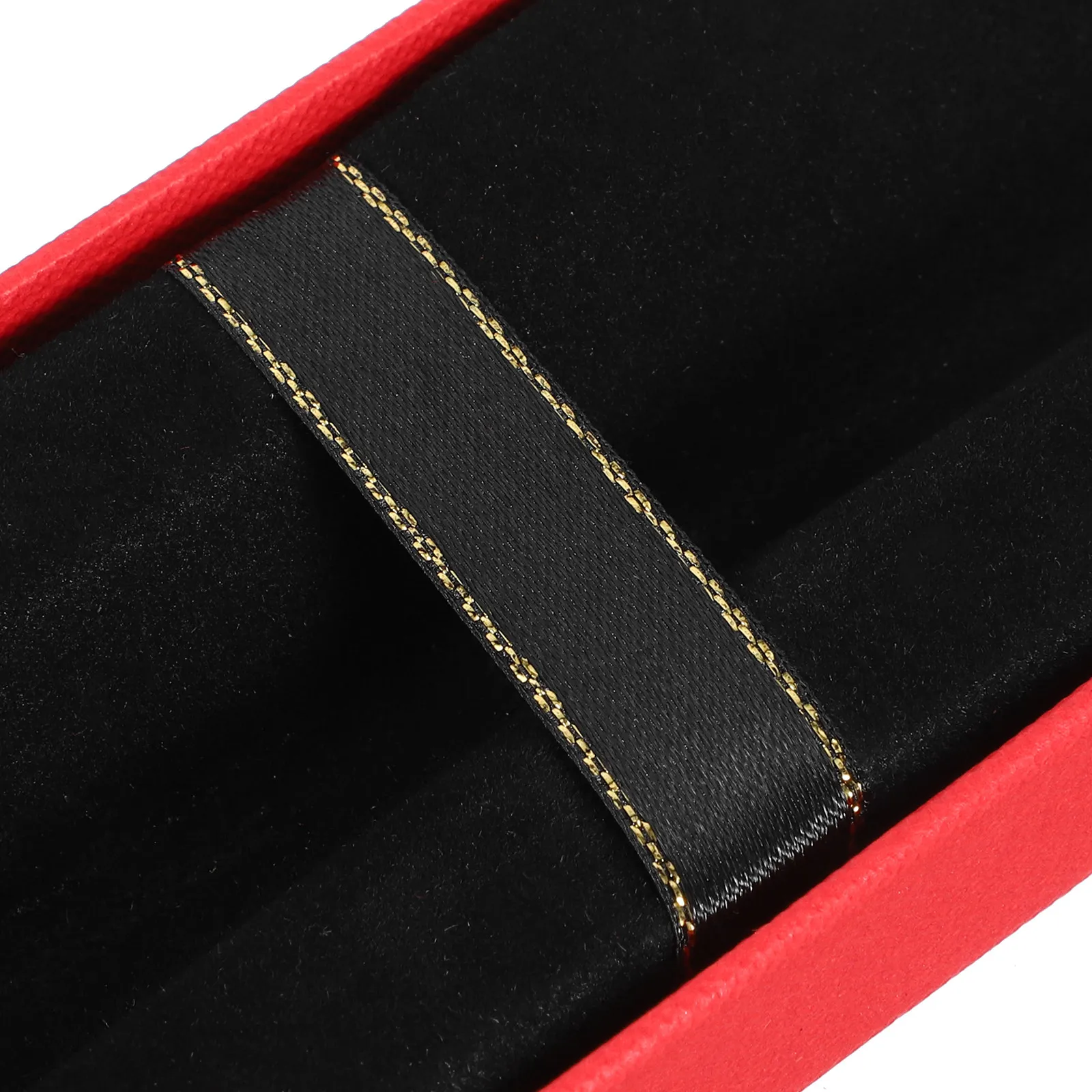 10Pcs Pen Boxes Red Packing Case Clear Window Organizer Box Pen Display Stand for Birthday Party Favor Small Case