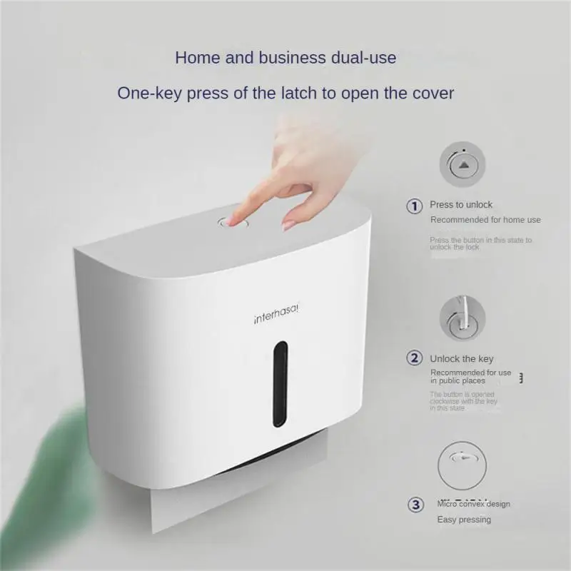 interhasa! Toilet Paper Towel Dispenser Toilet Paper Holder Hand Towel Dispenser Tissue Dispenser Luxury for Bathroom Kitchen