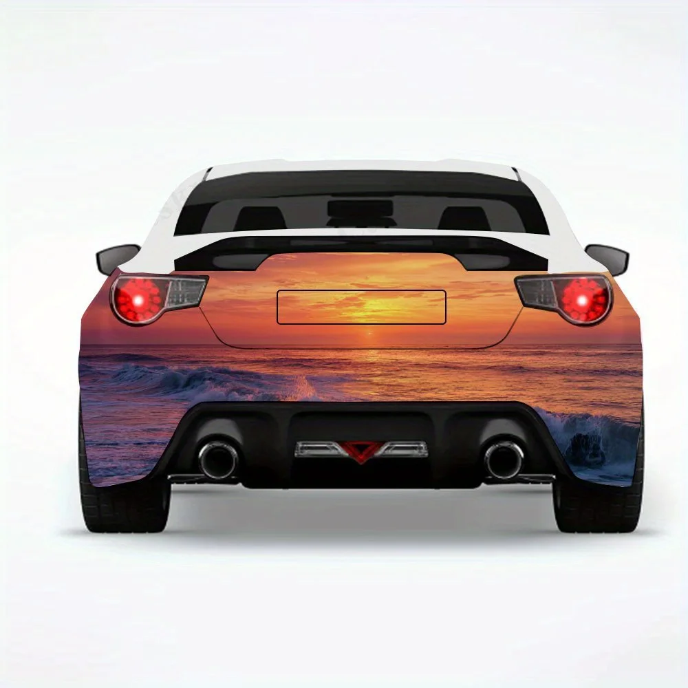 

Sunset Sea -20250725-04 Car Sticker-Vinyl Decal for Car Rear, Waterproof Self-Adhesive Vinyl Stickers for Vehicle Tail & Bumper,