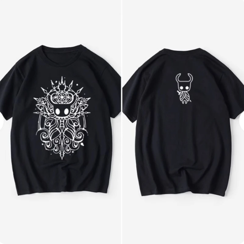 

Футболка большого размера Game Hollow Knight Silksong для женщин и мужчин, уличная одежда в стиле хип-хоп, хлопковая забавная футболка с короткими рукавами, футболки с графикой