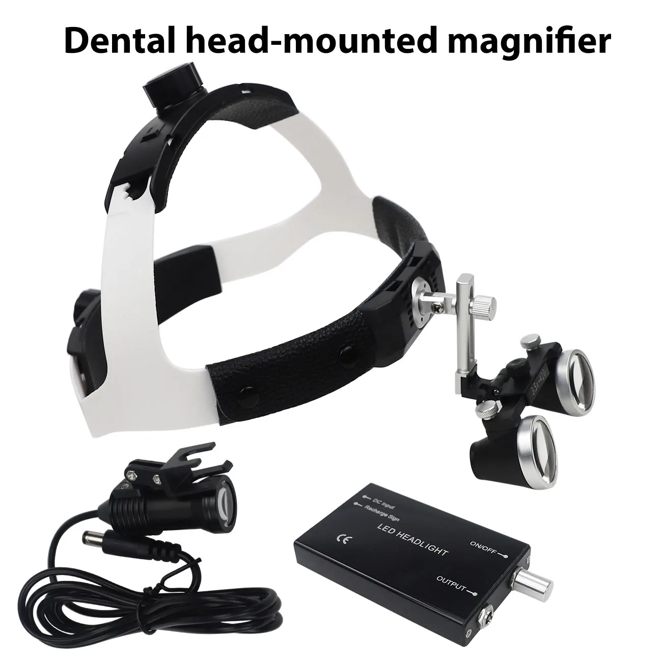 

High Quality Dental Surgical Loupes With Ultra Bright 3W/5W LED Headlight 2.5X/3.5X Adjustable Binocular Magnifier Dentist Tool