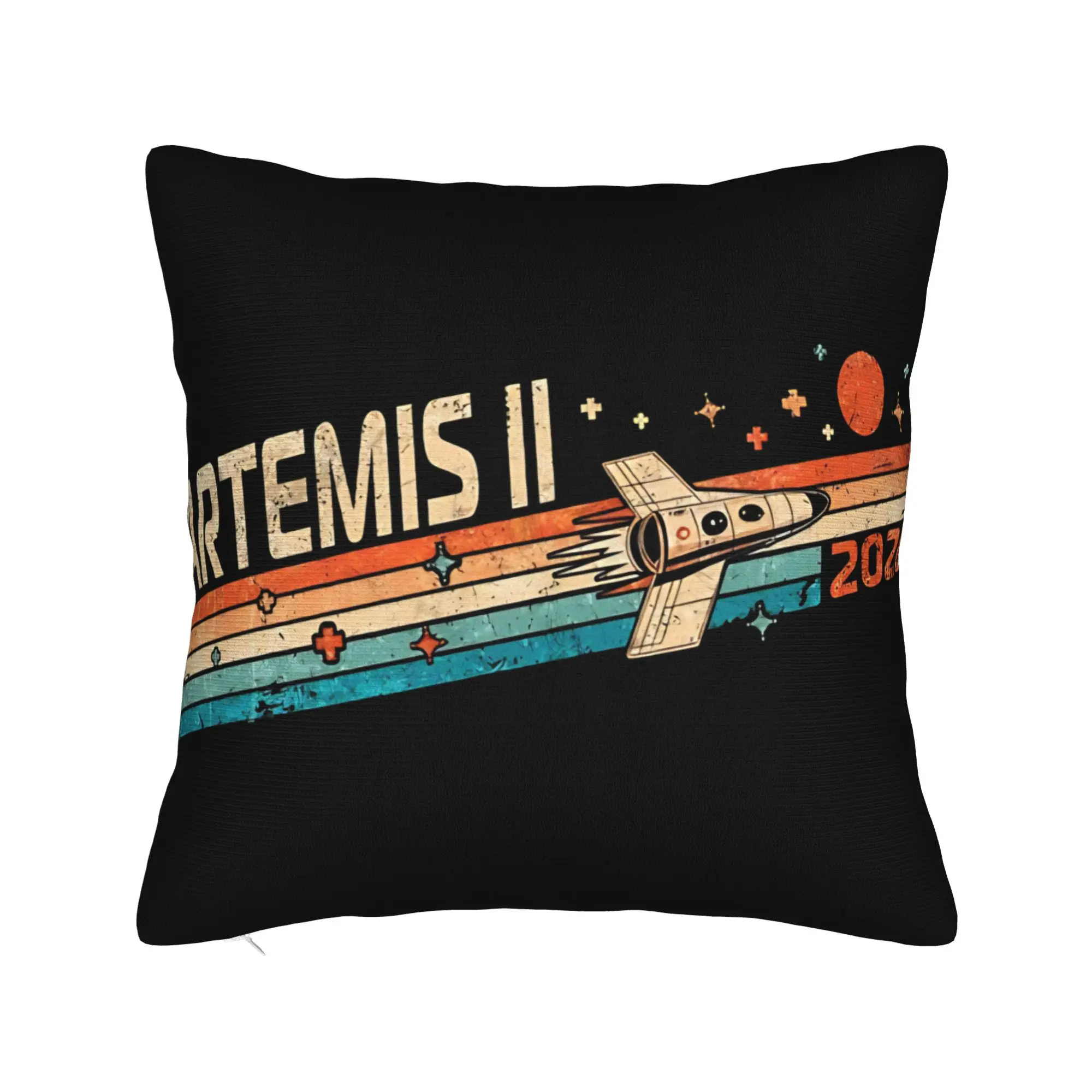 Decorative Pillowcases Artemis II Mission To The Moon 2026 Artemis 2  Merchandise Chair  Pillow Case Cover Square Multiple Sizes
