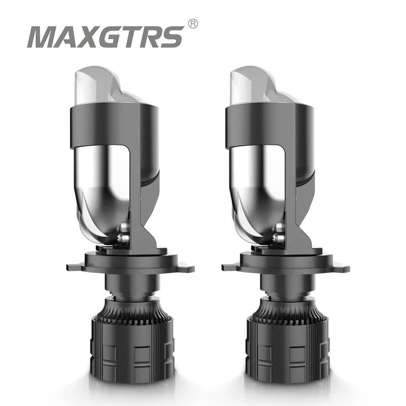 

2X H4 9003 Hi/Lo Beam LED Mini Projector Lens Headlight Bulbs Canbus Automobile Lamp LHD 12000LM Focused Motorcycle Light