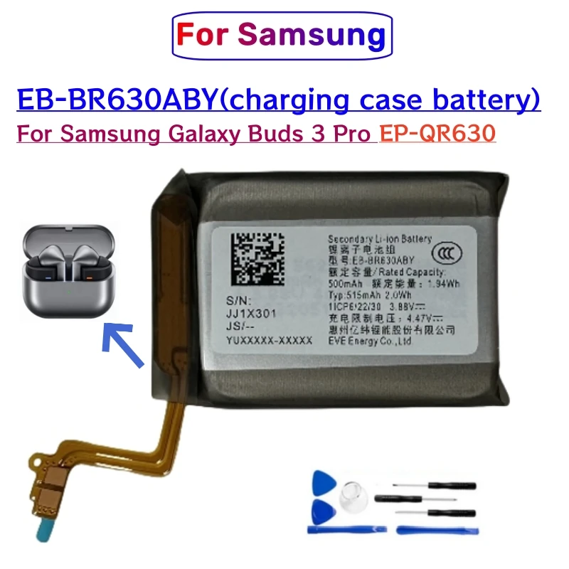 New Battery EB-BR630ABY For Samsung Galaxy Buds 3 Pro Buds3 Pro SM