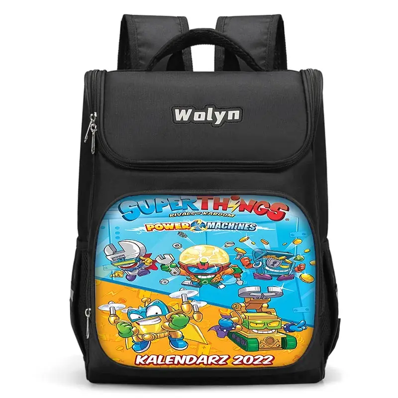 Super Zings SuperThings Large Child Backpack Boy Girls School Bag For Men Women Traveling Backpack Durable and Multi Compartmen