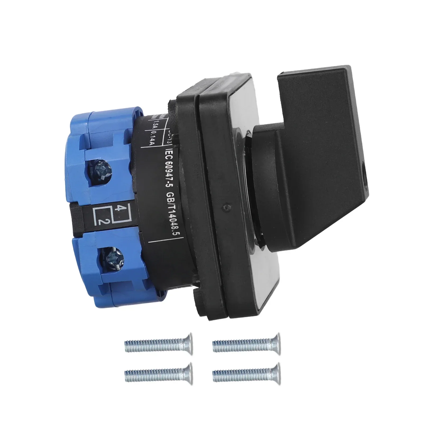 

Electrical Circuit Control 2 Positions 4 Terminals 48*48*30 Mm Changeover Switch For Circuit Control Compact Size 48*48*30 Mm