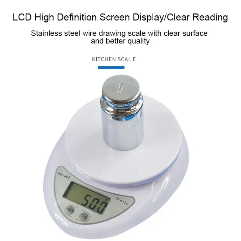 5kg Portable Digital Scale Scales Food Balance Measuring Weight Kitchen Scale LED Electronic Scales