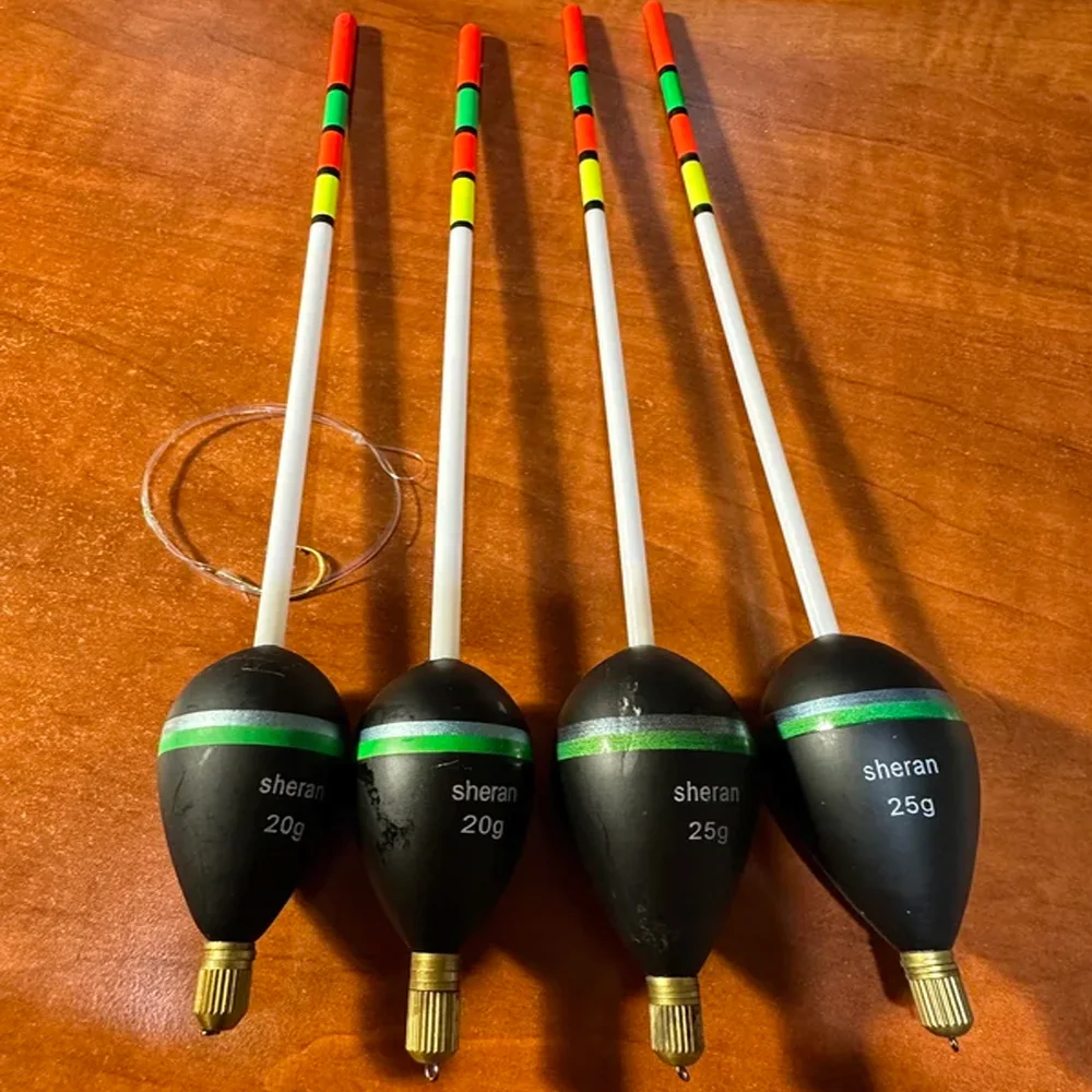 1pc Fishing Float 15g 20g 25g 30g Bobber Cork Floating Float Wood 25-28.5cm Vertical Buoy Pesca Sea Fishing Tackle