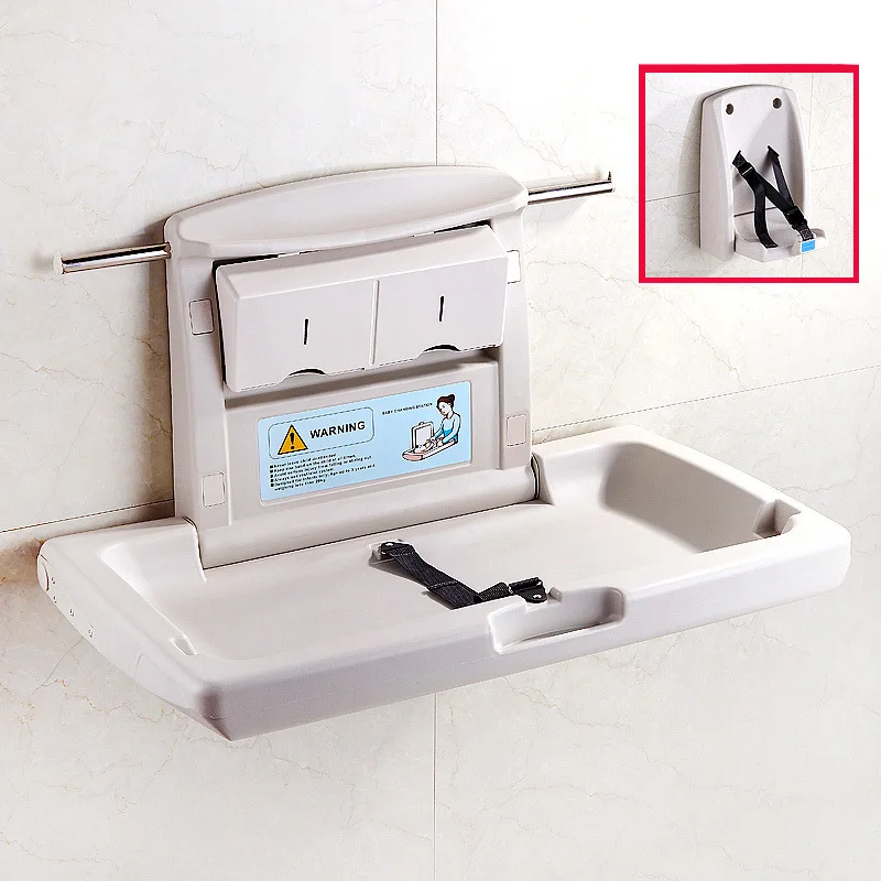 Maternal and infant room Third bathroom Baby care table Foldable baby recliner Wall-mounted multifunctional portable diaper