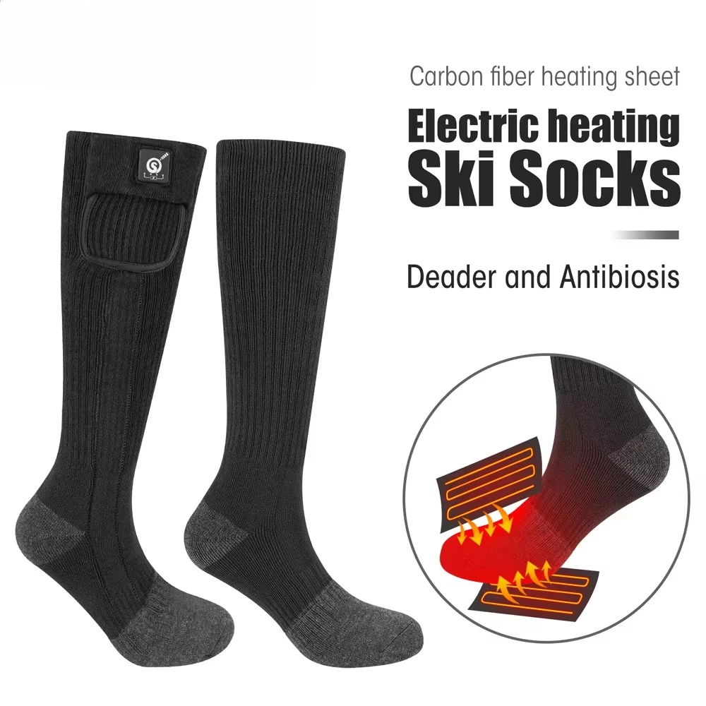 

Мужские и женские термолыжные носки, изолированные зимние зимние носки с подогревом для катания на сноуборде, скалолазания, грелки для ног в холодную погоду