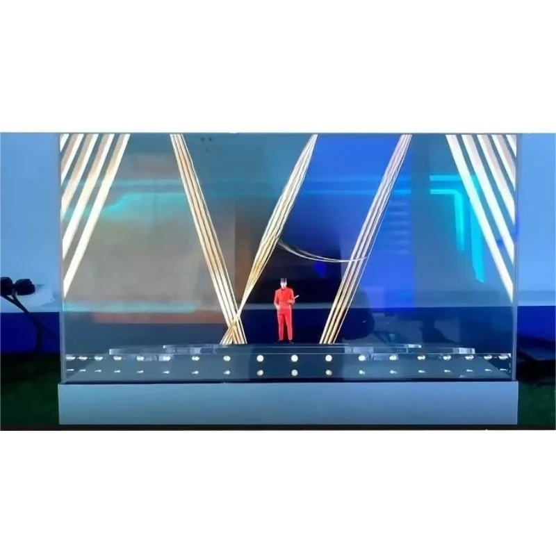 30-Inch transparent OLED panel display remote content management advertising