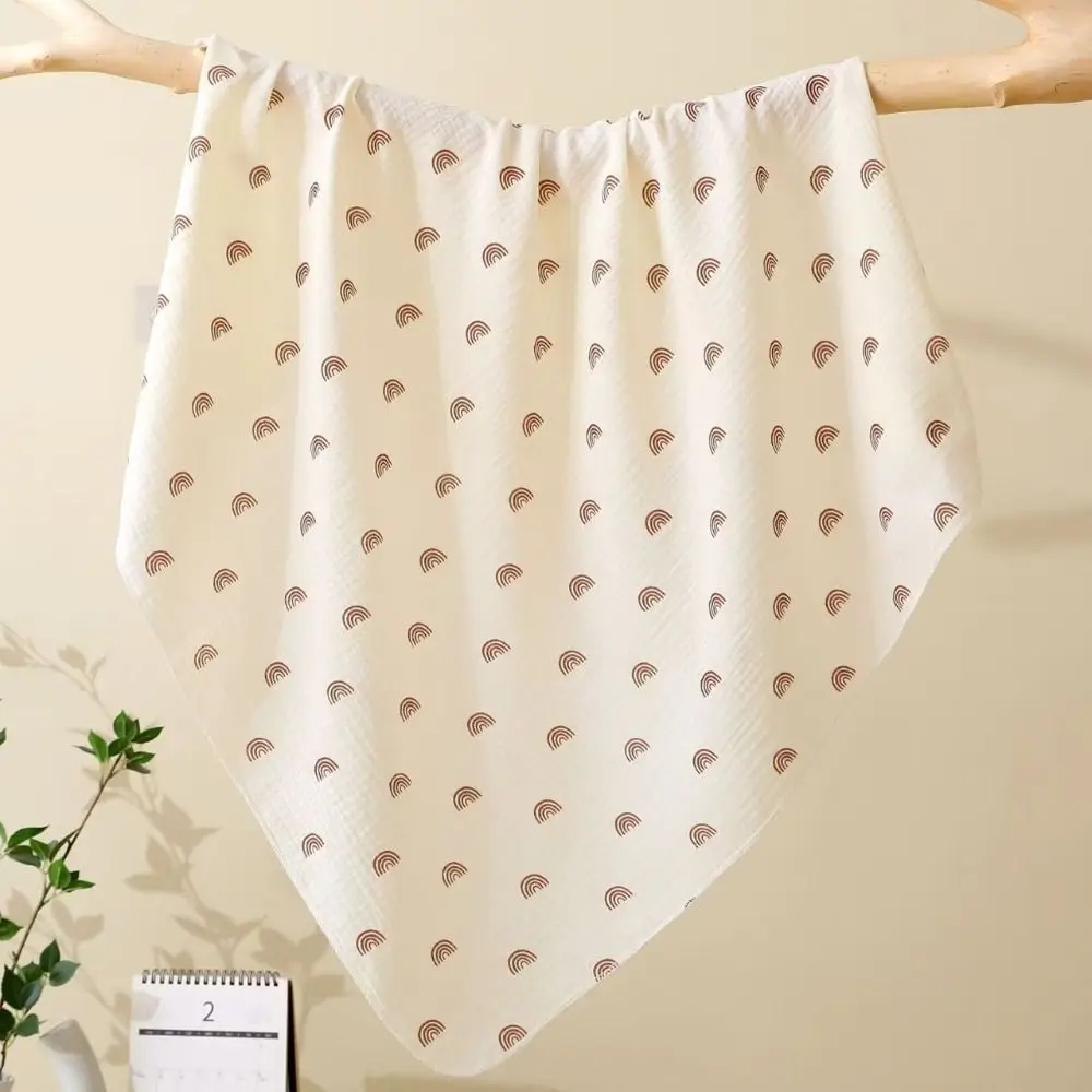 

Cute Air Filter Cotton Infant Strappy Blanket Soft Cartoon Baby Swaddle Blanket Warm Breathable Newborn Blanket Wraps Outdoor