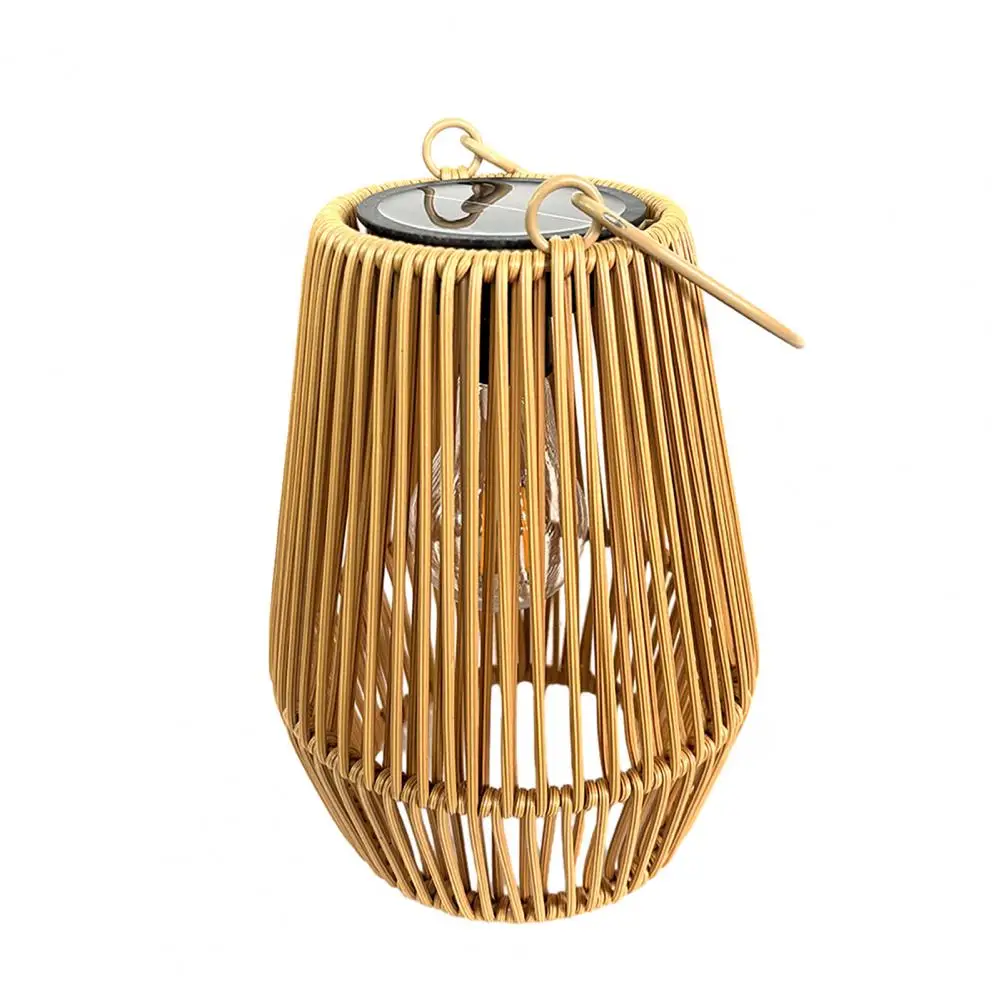 

Woven Solar Lantern Rustic Eco-friendly Anti-mosquito Outdoor Hanging Light for Farmhouse Garden Patio Yard Camping Decor