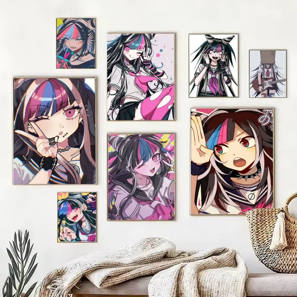 Anime Danganronpa Ibuki M-Mioda  Poster High Quality Dorm Living Room Aesthetic Wall Decoration Painting Stickers Gift