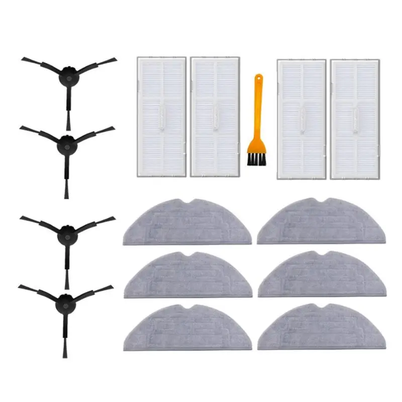 A74E-1Set Parts Accessories For Roborock S8/S8 Pro Ultra Robot Washable HEPA Filter Side Brush Mop Cloth Vacuum Cleaner