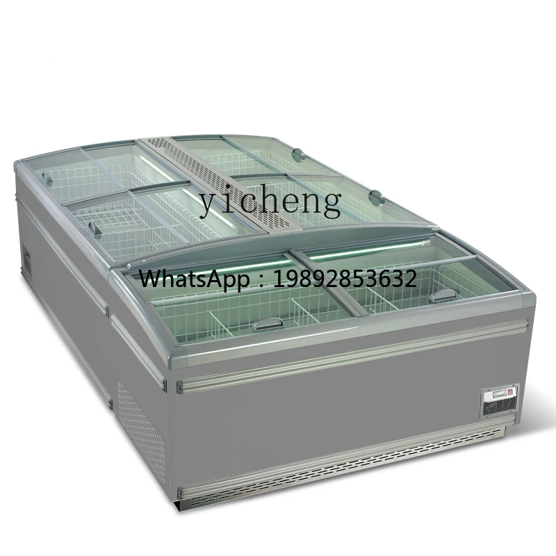 ZS  refrigerated cabinet commercial combination island cabinet horizontal display cabinet supermarket frost-free refrigerator