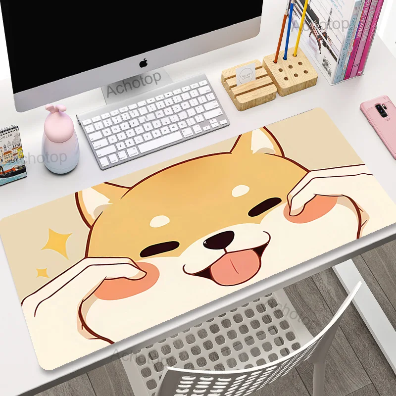 Mouse Pad Cute Dog Table Mats Computer Mousepad Keyboard Mat XXL Big Desk Pad 100x50cm Large Gamer Mousemats Mausepads Mouse Mat