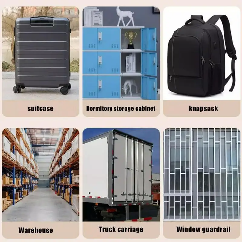 4-digit Password Padlock Outdoor Gate Combo Lock Gym Locker Antitheft Combination Lock Luggage Travel Safety Lock for School Gym