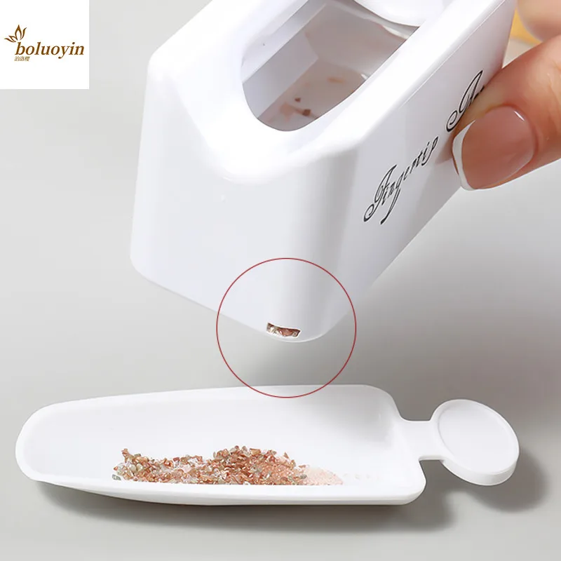 Double Layer Nail Glitter Powder Recycling Box Dust Collector Sequins Rhinestones Gems Container Holder Manicure Storage Case