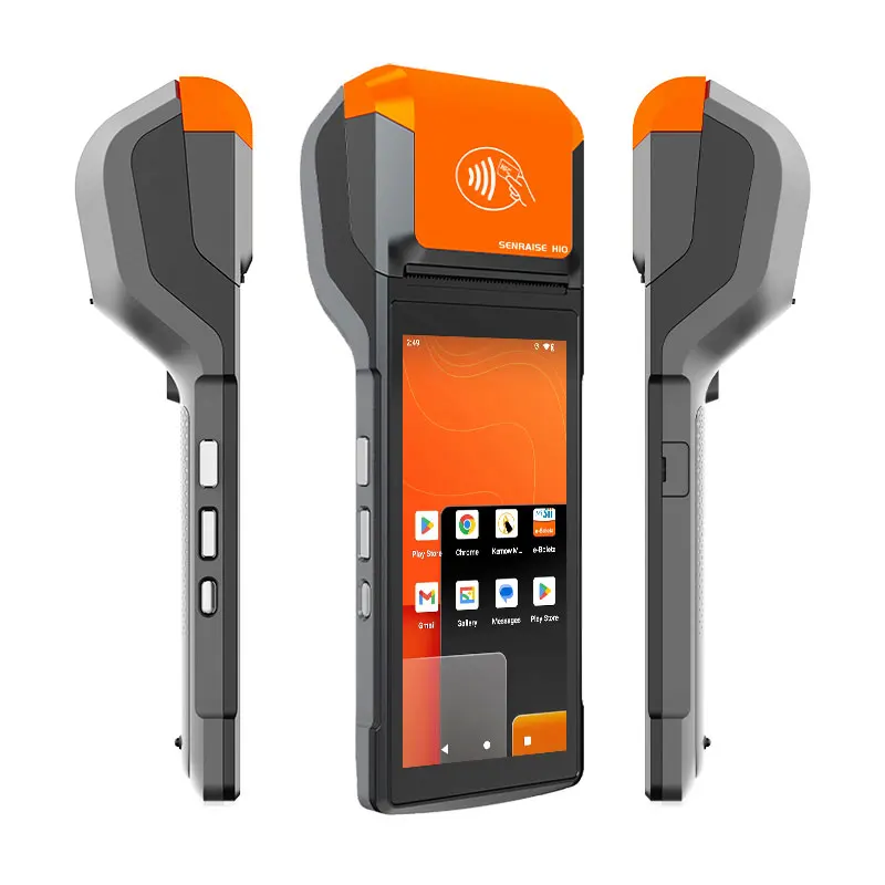 Draagbare Android Pos Terminal Machine met 80 mm/s thermische printer