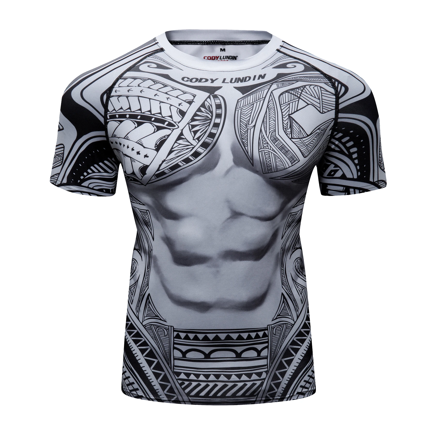 Cody Lundin Official Store Men's MMA Kickboxing Boxing Compression Rashguards For BJJ Grappling Bodybuilding Gym Training Tops
