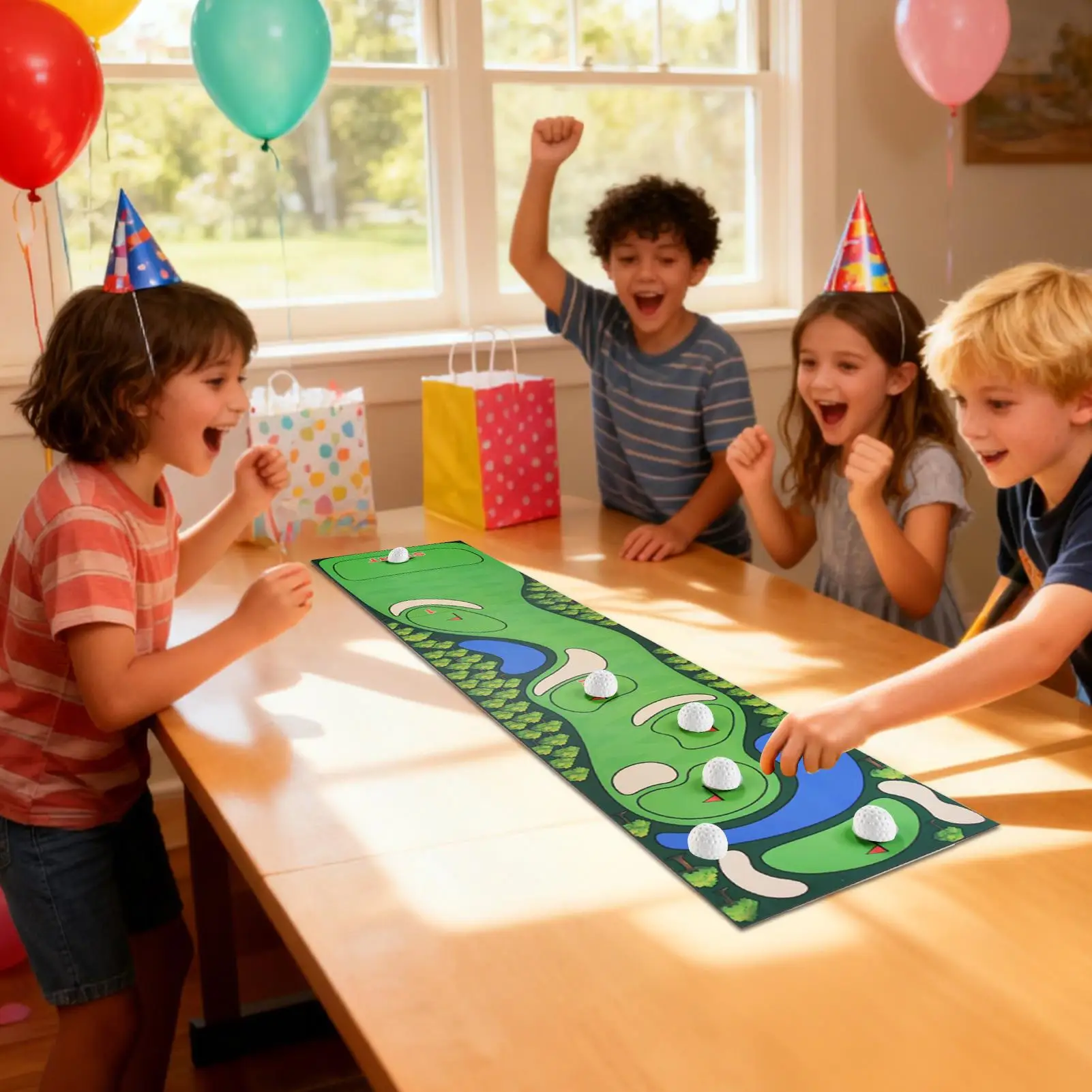 

Настольный игровой набор с мячом, интерактивный тройной коврик, настольный игровой набор для боулинга для классов, детей, подростков, друзей, гостиной, общежития