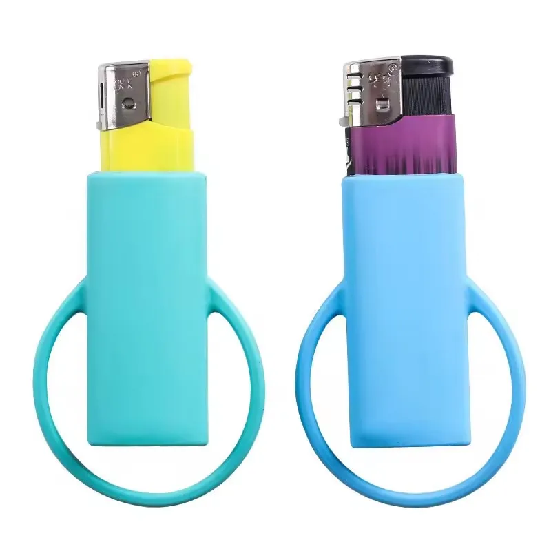 Custodia protettiva per accendino in silicone colorato Custodia protettiva per custodia sicura Accessori per sigarette Custodia protettiva per accendisigari