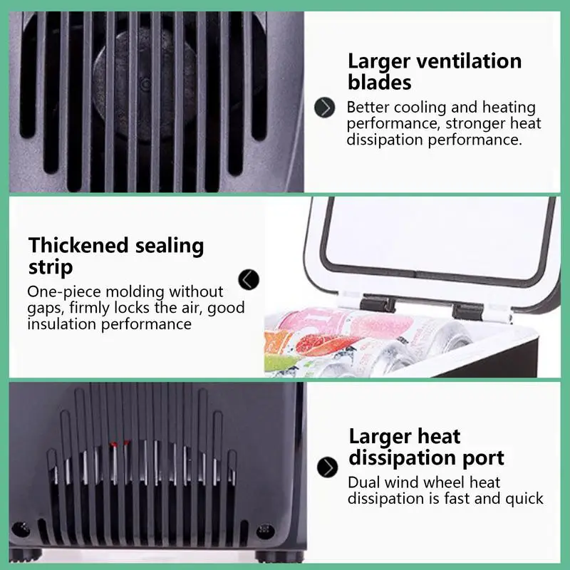 6L Silent Camping Fridge DC 12V Mini Car Refrigerator Outdoor Camping Cooling Heating Box Car Electrical Appliances