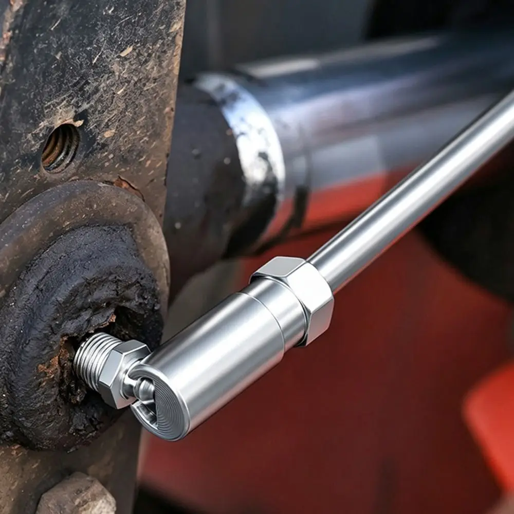 High Pressure Open-ended Right-angle Oil Injector Leak Resistant Flush Mount Threaded Grease Nipple Threaded Connection