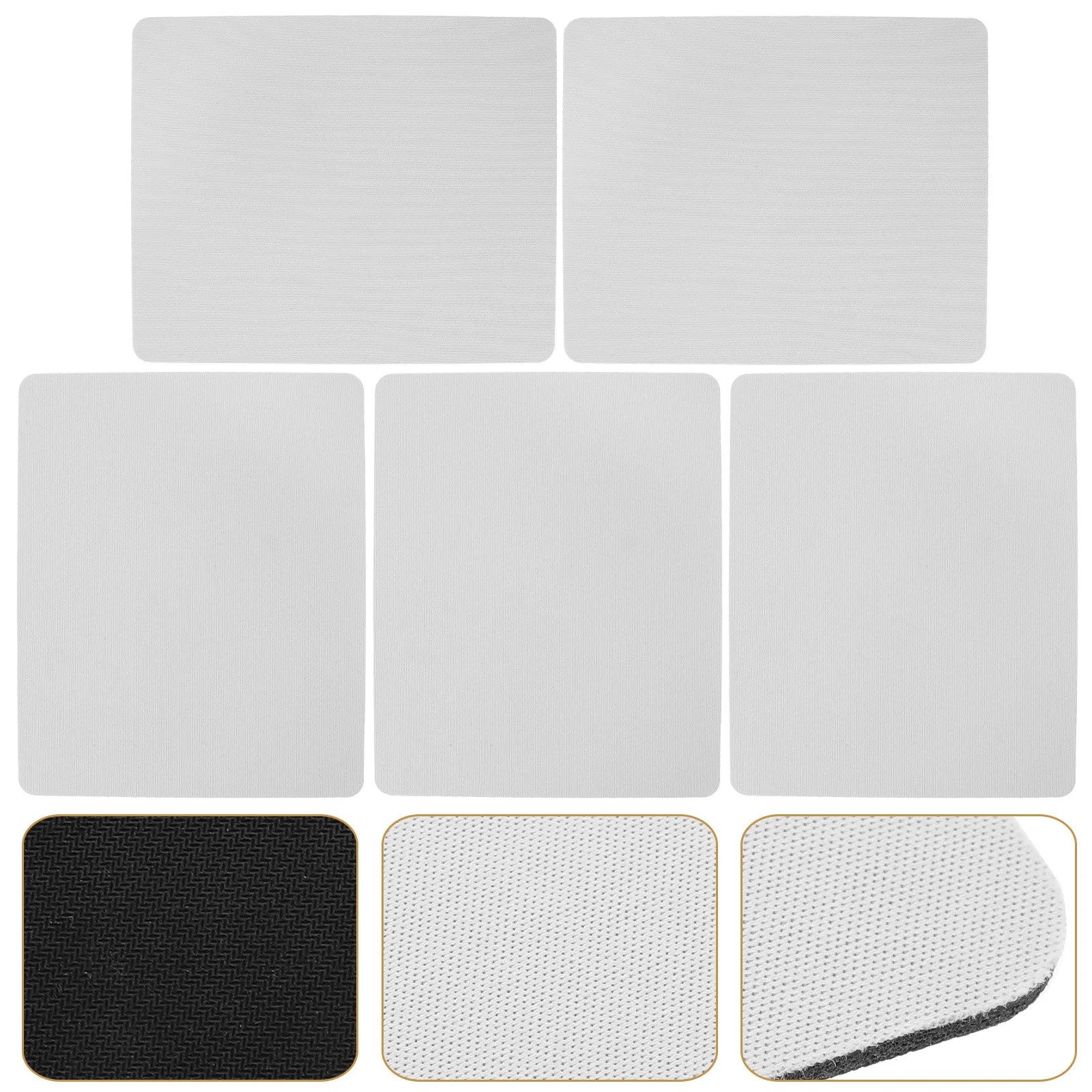 5 Pcs 18*22*03 Laptop Mouse Pad Desk Blank Mat Sublimation Pads for Computer Gaming