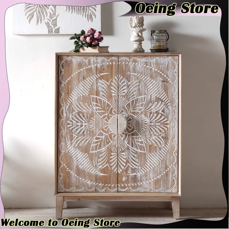 

Vintage Doors Living Room Cabinets Craft Organizer Book Shelf Cabinet Kitchen Storage Mueble Entrada Recibidor Home Accessories