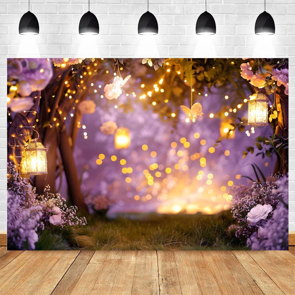 Fairy Tale Enchanted Forest Backdrop Wonderland Fantasy Nature Jungle Kids Birthday Photography Background Photo Studio Props