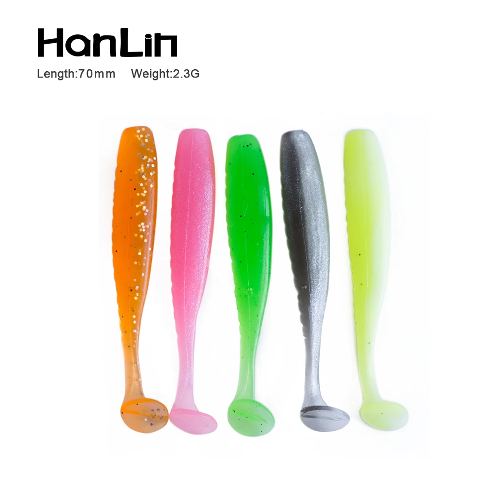 Hanlin Wobblers – Señuelos Blandos de Silicona para Carpa, Shad y Lubina - imagen 2