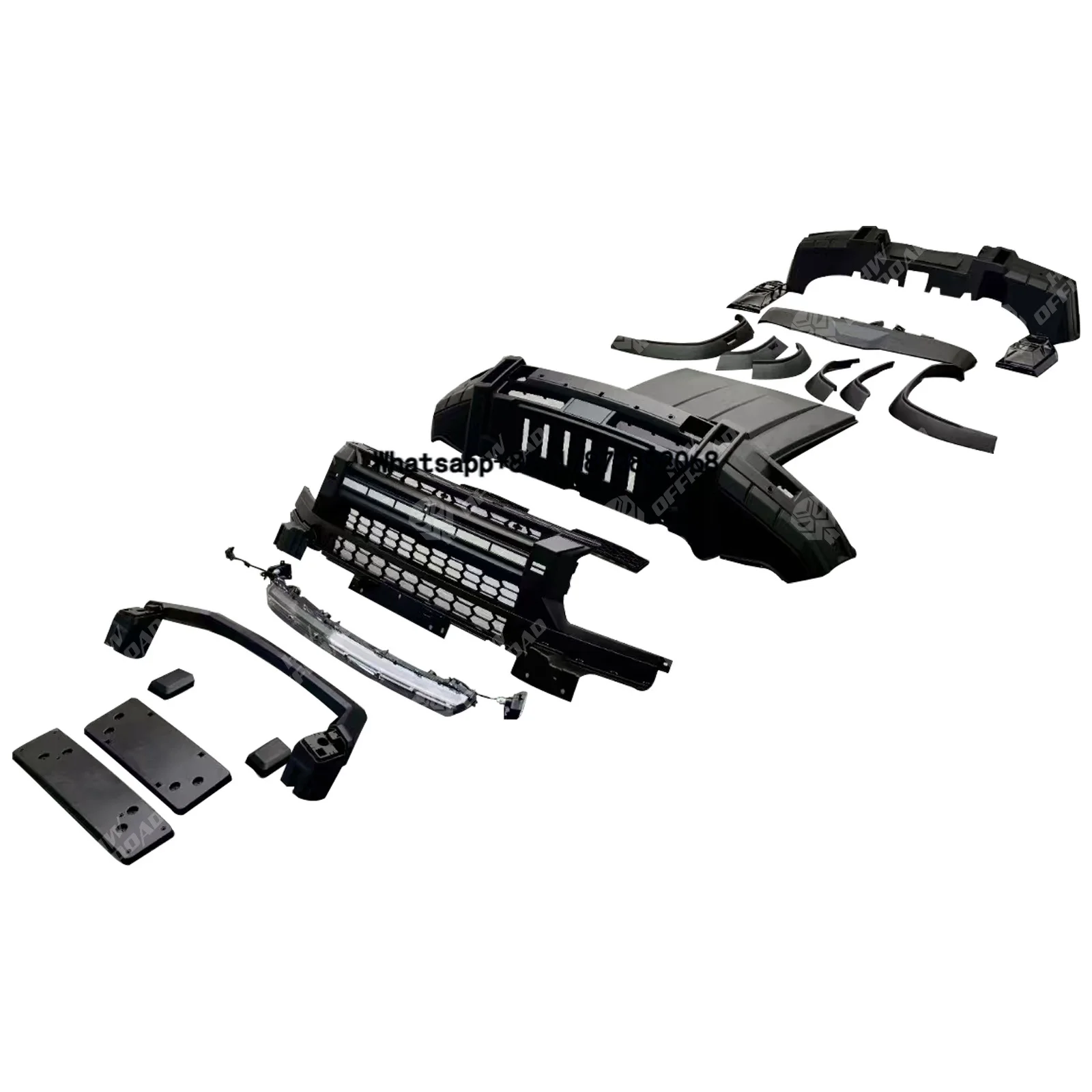 Off-Road Exterior Part Mars Explorer Style Wide Body Kit Bumper Grille for Chery Jetour Traveler T2 2024 2025 Conversion Bodykit