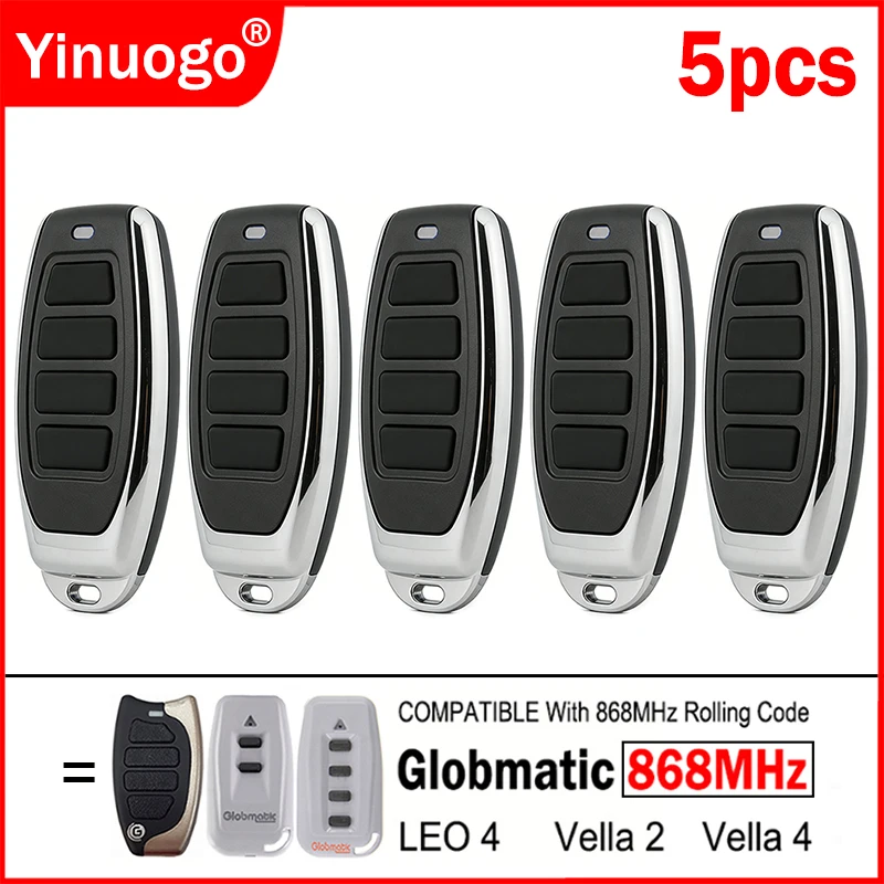 

Globmatic 868MHz Vella2 Vella4 LEO 4 Garage Door / Gate Remote Control Vella 2 4 Remote Control for Electric Gate Transmitter