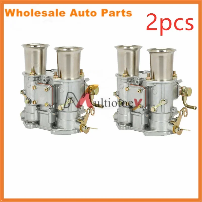 2PCS 19600.060 19600.017 45 DCOE Weber Carburetor Carb Assy For 152G Twin Choke 4 Cyl 6 Cyl V8 Engine Dellorto Solex 45DCOE