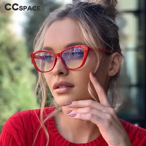 47312 Monturas de gafas antiazules Plástico titanio Hombres Mujeres Gafas ópticas de moda para computadora