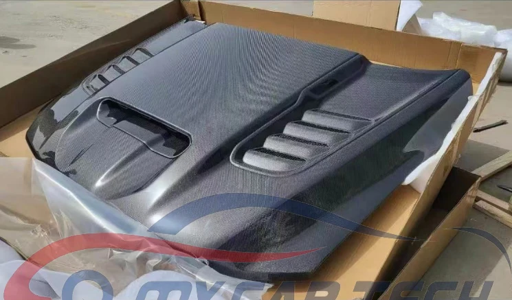 Carbon Fiber Hood For Dodge RAM 1500 TRX view 4