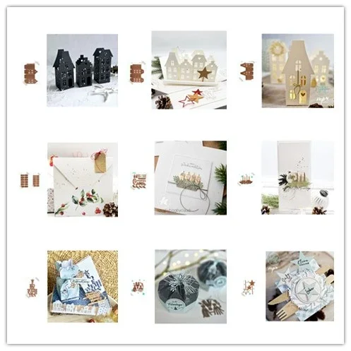 Neuankömmling Presell House Stirbt und Stempel für DIY Scrapbooking/Fotoalbum, dekorative Prägung, DIY-Papierkarten