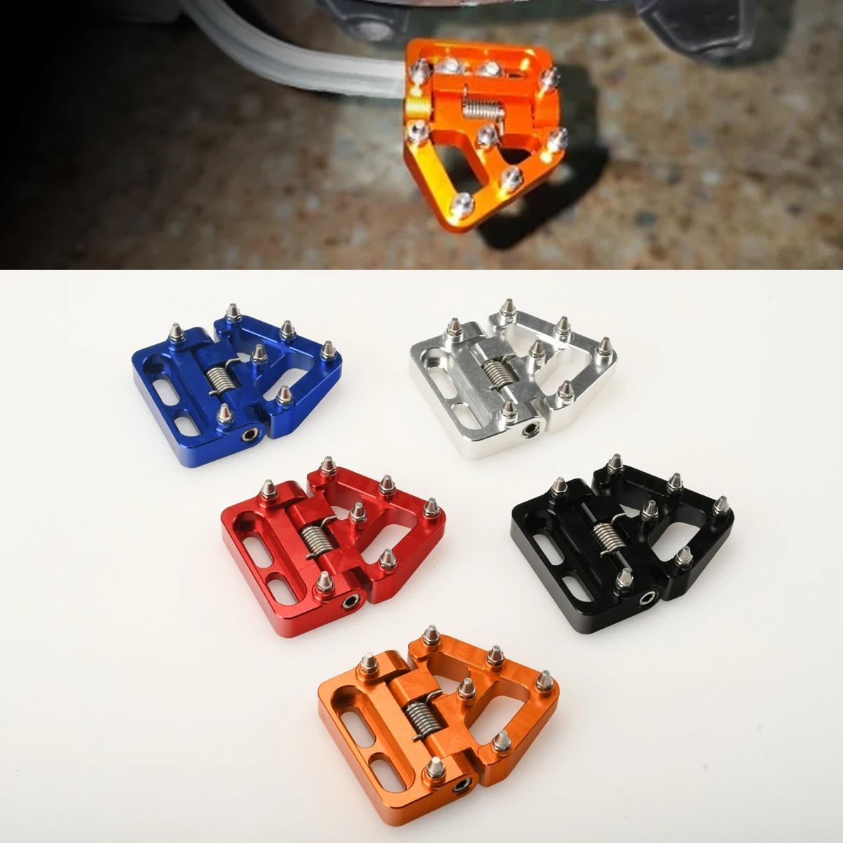 

For Husqvarna 701 2023 2022 Foldable Rear Brake Pedal Step Tip Plate For KTM 790 890 390 1290 Adventure 690 Enduro 690 SMC R