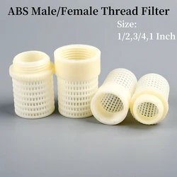 1PC ABS White Female/Male Filter Cup Garden Irrigation Fitting Aquarium Fish Tank Filter Water Pump Hose Plastic Impurity Filter