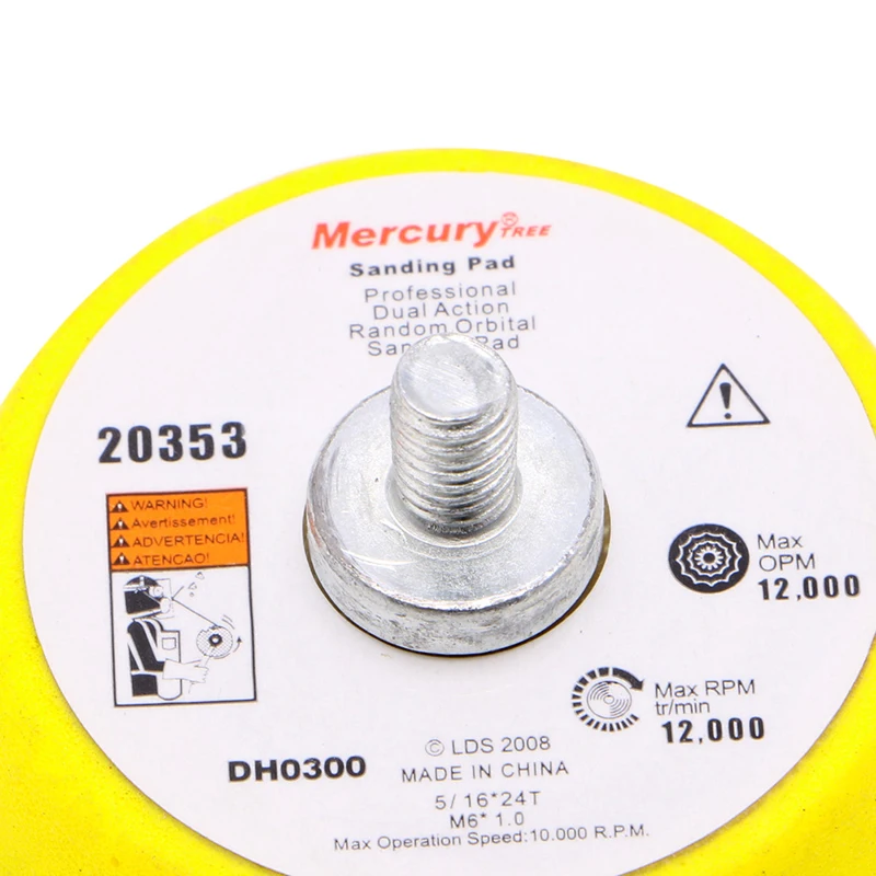 2" Mix Grit Sander Disc 3mm Shank Sanding Polish Polishing Pad Backer Plate Hot