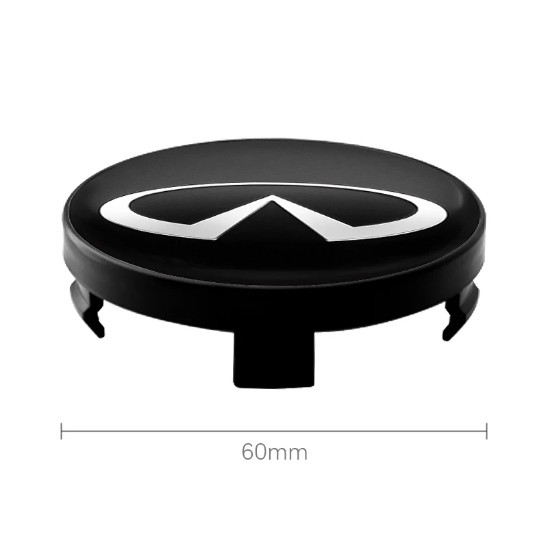 4pcs 56+60mm Car Wheel Hub Center Caps Rim Cover Emblem Badge Stickers For Infiniti Q50 Q70 QX70 FX35 Q30G37 QX60 G35 Q60 QX50