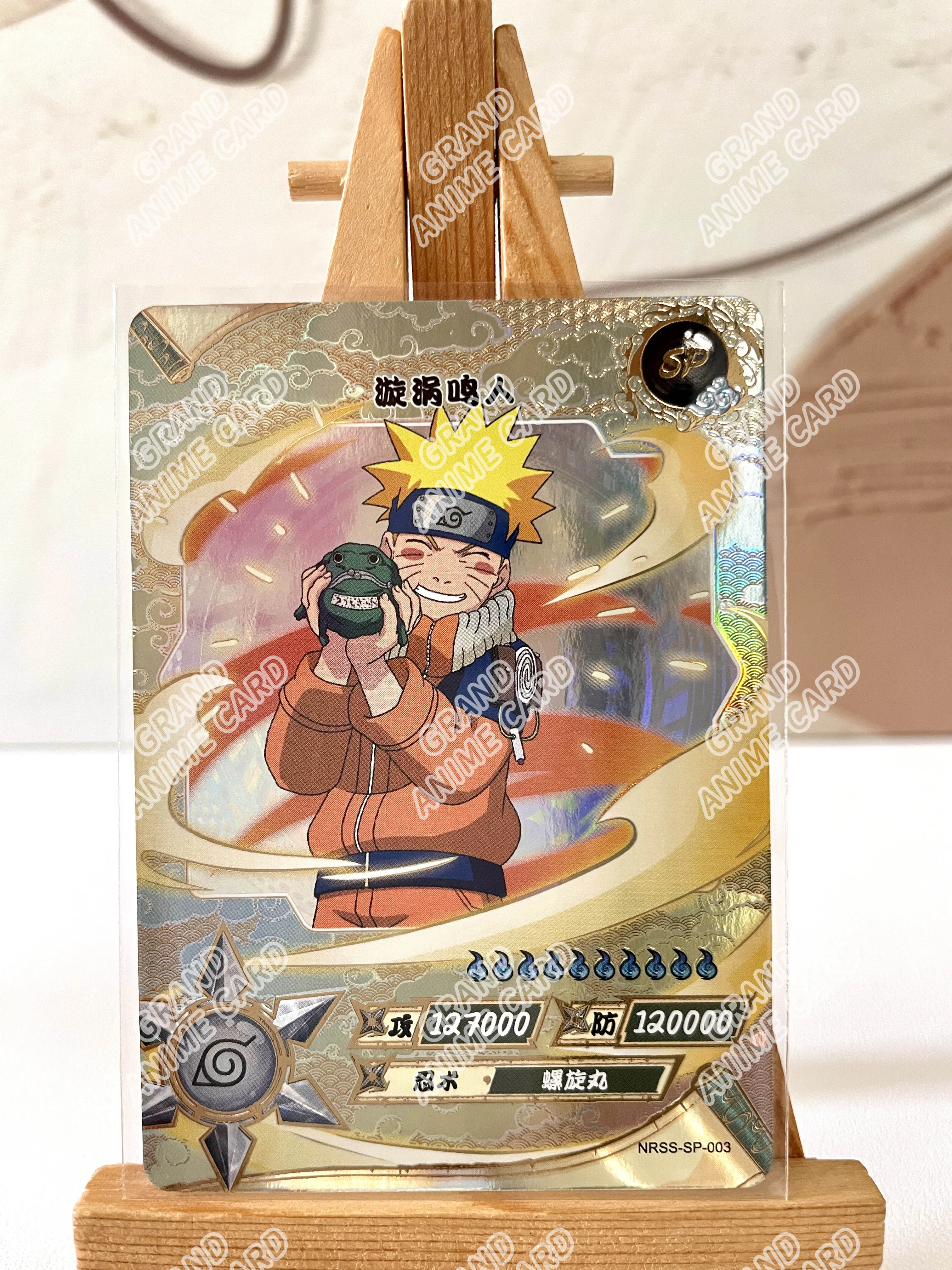 Kayou véritable Anime Naruto carte NRSS SP série complète No.001-007 carte unique carte Rare Tsunade Collection jeu jouet pour enfants cadeau