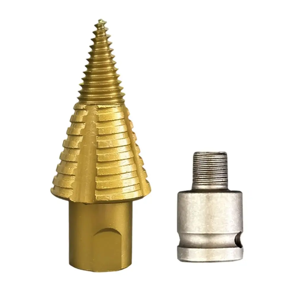 Quick Change Firewood Splitter Bit Detachable for SDS and Square Hex Shank Drills Suitable for Wet Dry Wood Splitting