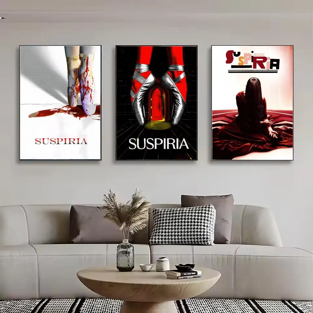 Movie Suspiria Painting Calligraphy Stylish Canvas Poster Wall Art for Bedroom Living Room Study Home Decor Gift