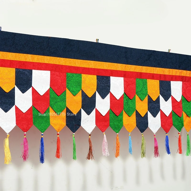 Curtain Decoration Eight Auspicious Hanging Curtains/Ceiling Buddhist Hall Is Decorated Fabric Wall Skirts Table Circumference