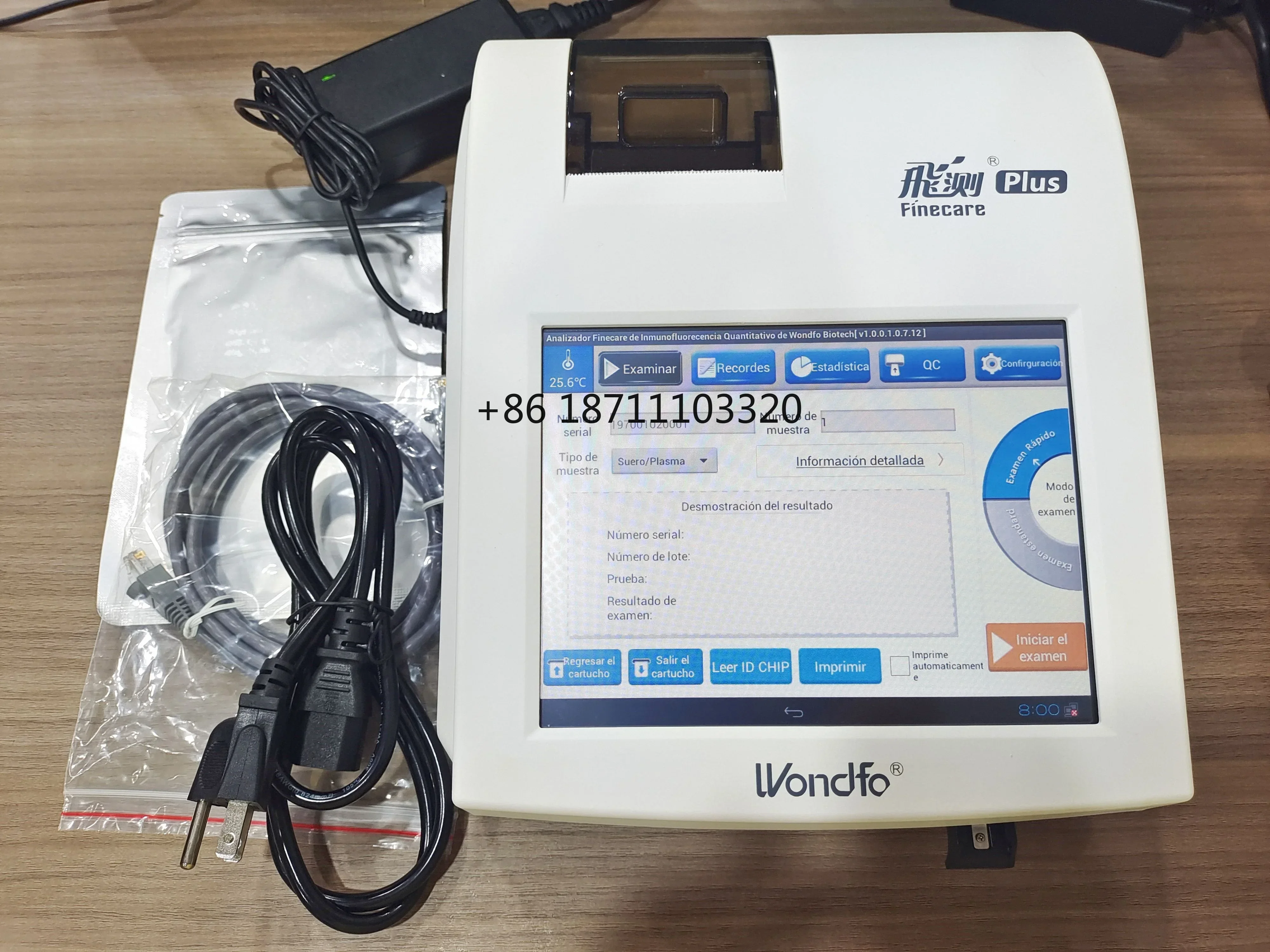 Wondfo FS-113 Finecare Hormone Analyzer  Fluorescence Immunoassay Analyzer Immunoassay Analyzer HbA1c  PCT FT4 PSA test POCT CRP