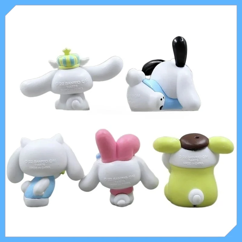 Vijf stijlen grote oor hond rollenspel pachat hond melodie pop scène decoratie beeldjes verzamelartikelen