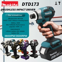 DTD173 3600rpm Cordless Impact Driver 180Nm Brushless Motor Driver Electric Drill Wood/Bolt/T-Mode Tool For Makita 18V Battery